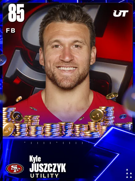 Kyle Juszczyk 85 OVR FB MUT card