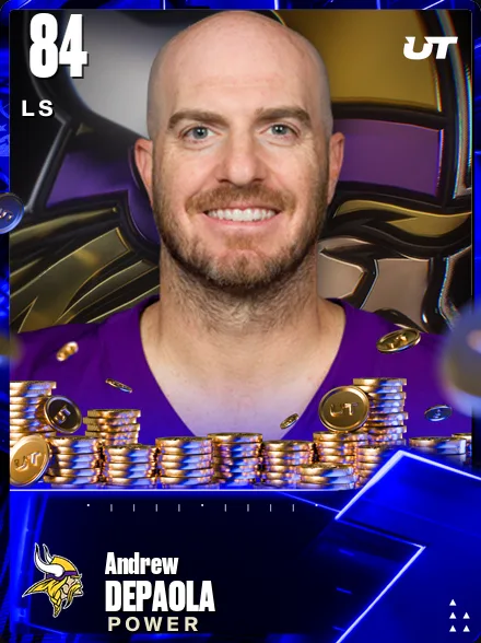 Andrew DePaola 84 OVR LS MUT card