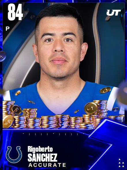 Rigoberto Sanchez 84 OVR P MUT card
