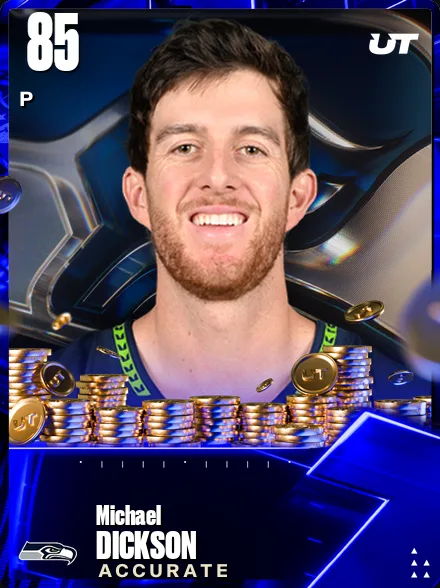Michael Dickson 85 OVR P MUT card
