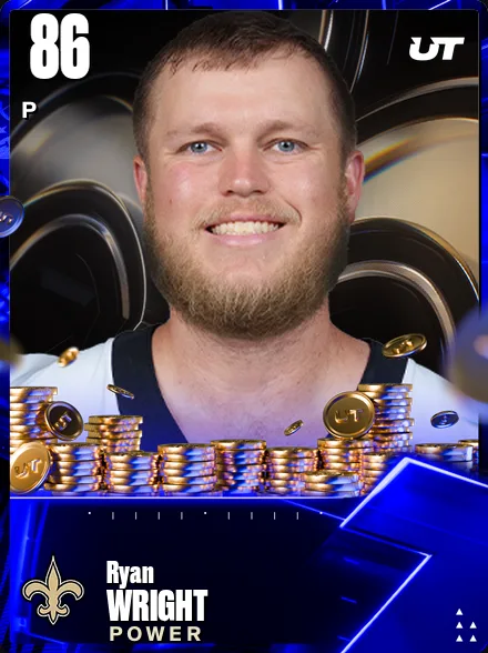 Ryan Wright 86 OVR P MUT card