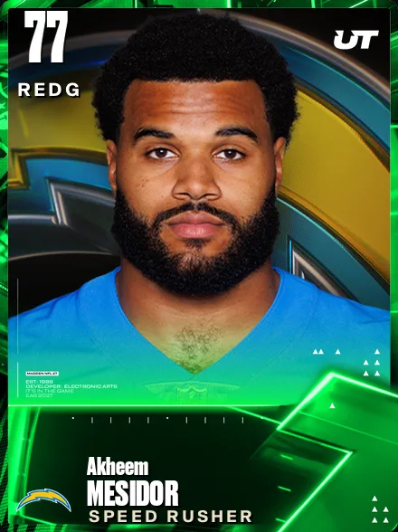 Akheem Mesidor 77 OVR REDG MUT card