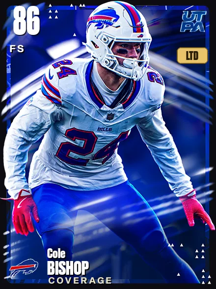 Cole Bishop 86 OVR FS MUT card