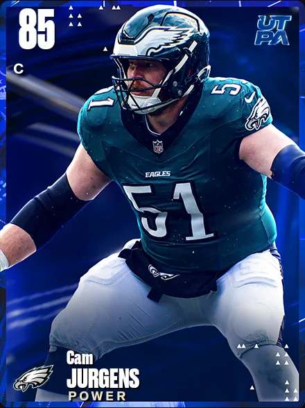 Cam Jurgens 85 OVR C MUT card