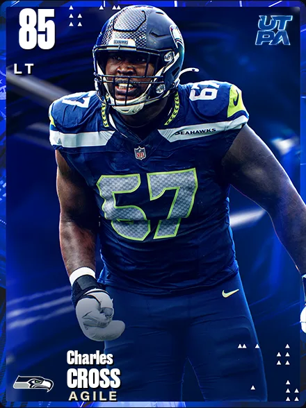 Charles Cross 85 OVR LT MUT card