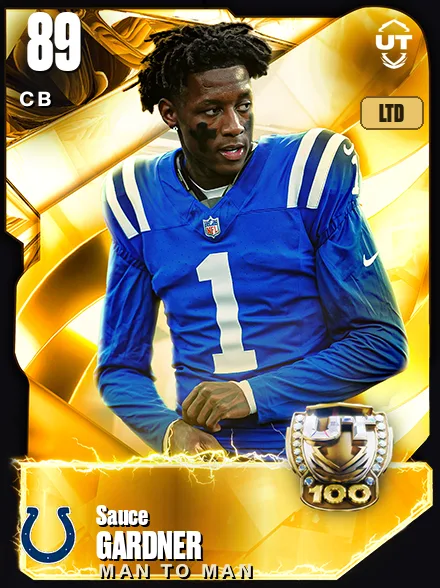 Sauce Gardner 89 OVR CB MUT card