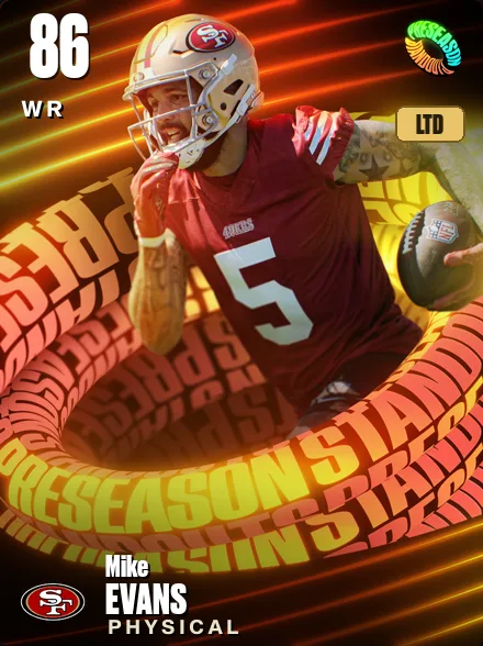 Mike Evans 86 OVR WR MUT card