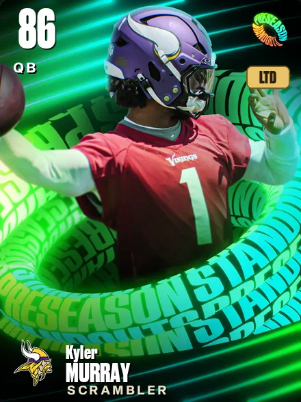 Kyler Murray 86 OVR QB MUT card