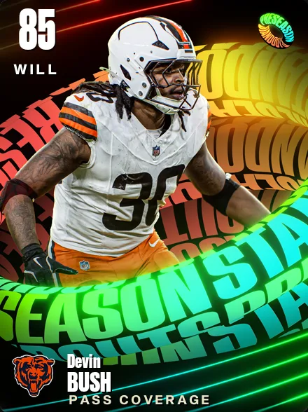 Devin Bush 85 OVR WILL MUT card