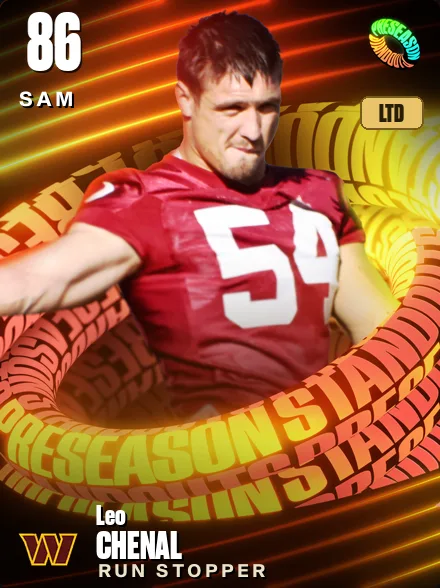 Leo Chenal 86 OVR SAM MUT card