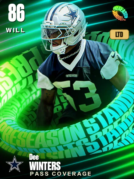 Dee Winters 86 OVR WILL MUT card