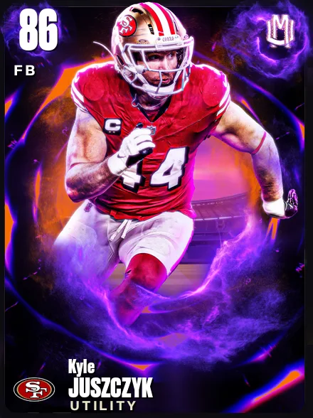 Kyle Juszczyk 86 OVR FB MUT card