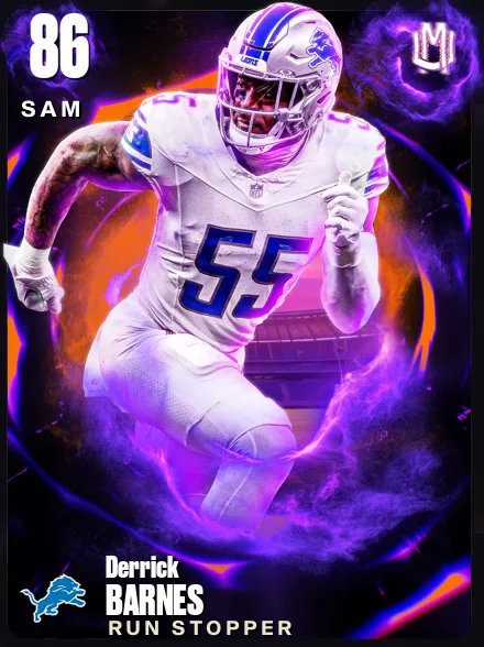 Derrick Barnes 86 OVR SAM MUT card