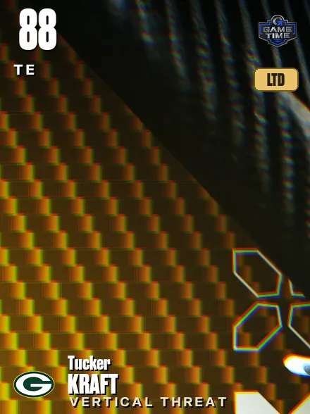 Tucker Kraft 88 OVR TE MUT card