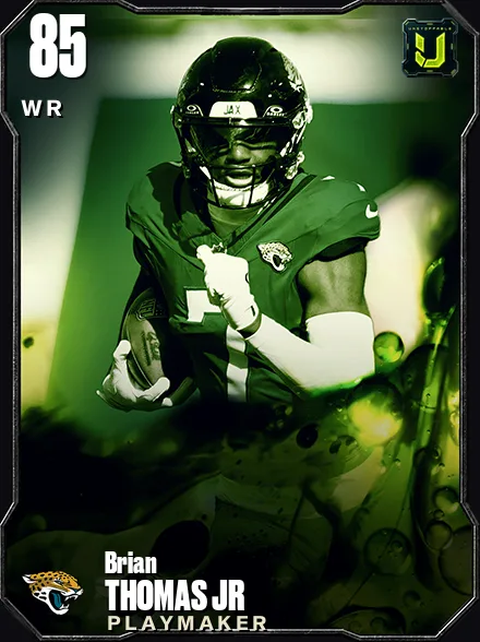 Brian Thomas Jr 85 OVR WR MUT card