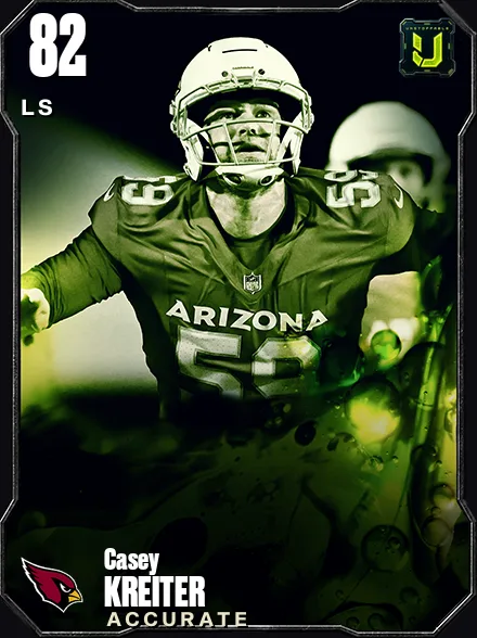 Casey Kreiter 82 OVR LS MUT card