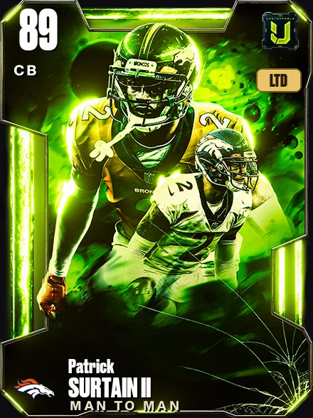 Patrick Surtain II 89 OVR CB MUT card