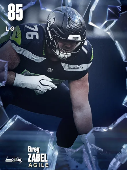 Grey Zabel 85 OVR LG MUT card