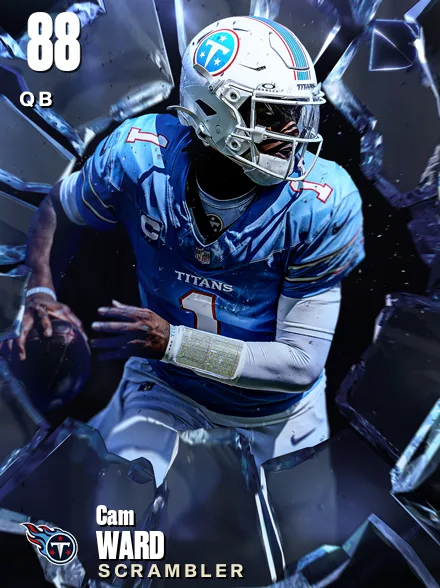 Cam Ward 88 OVR QB MUT card