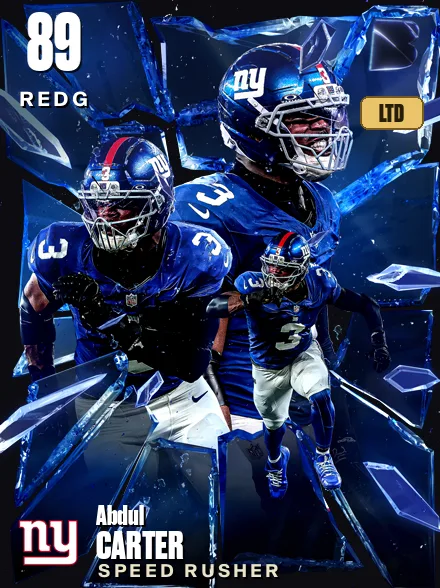 Abdul Carter 89 OVR REDG MUT card