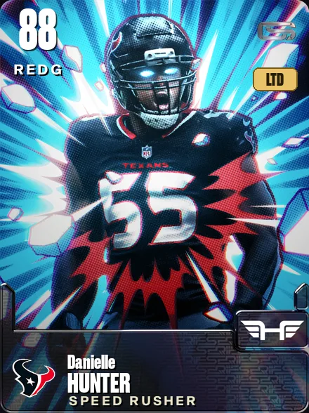 Danielle Hunter 88 OVR REDG MUT card