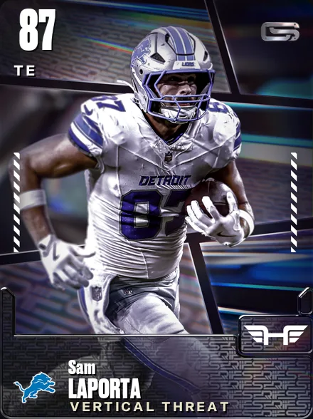 Sam LaPorta 87 OVR TE MUT card