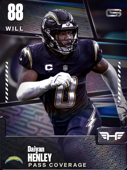 Daiyan Henley 88 OVR WILL MUT card