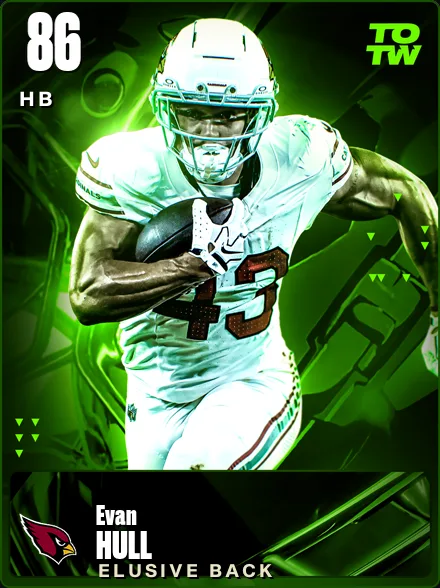 Evan Hull 86 OVR HB MUT card