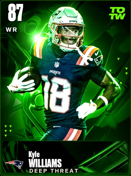 Kyle Williams 87 OVR WR MUT card