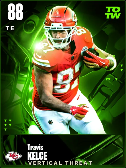 Travis Kelce 88 OVR TE MUT card