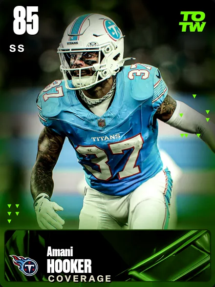 Amani Hooker 85 OVR SS MUT card