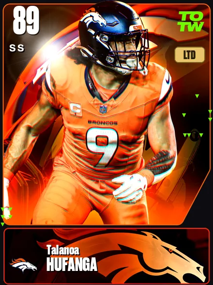 Talanoa Hufanga 89 OVR SS MUT card