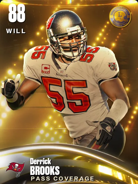 Derrick Brooks 88 OVR WILL MUT card