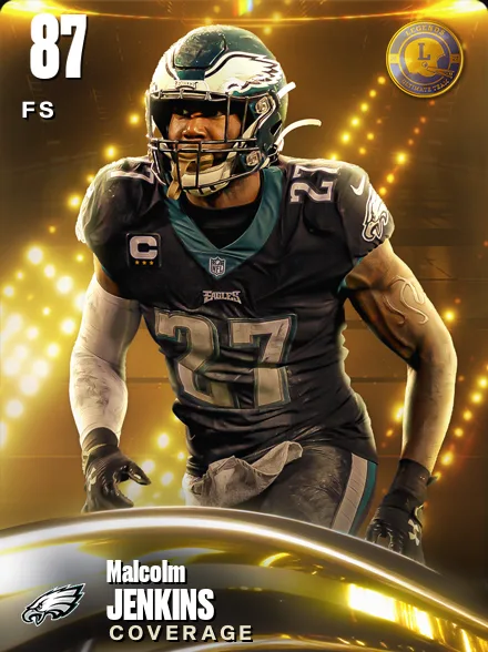 Malcolm Jenkins 87 OVR FS MUT card