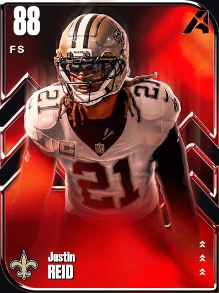 Justin Reid 88 OVR FS MUT card