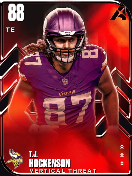 T.J. Hockenson 88 OVR TE MUT card