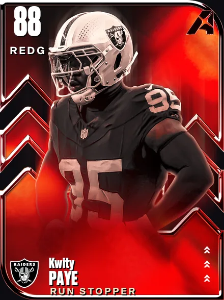 Kwity Paye 88 OVR REDG MUT card