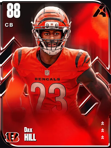 Dax Hill 88 OVR CB MUT card
