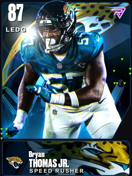Bryan Thomas Jr. 87 OVR LEDG MUT card