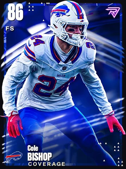Cole Bishop 86 OVR FS MUT card