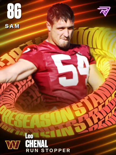Leo Chenal 86 OVR SAM MUT card